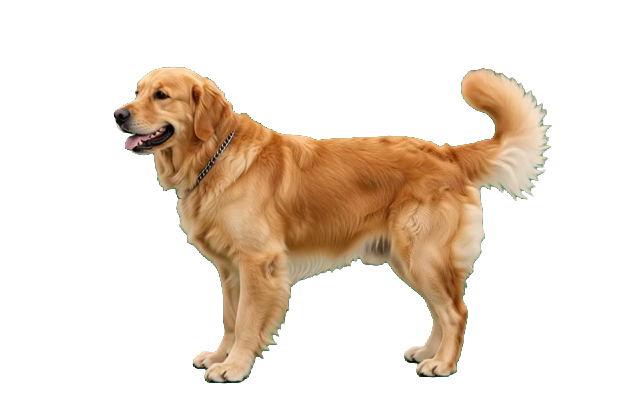 Animated golden retriever desktop companion